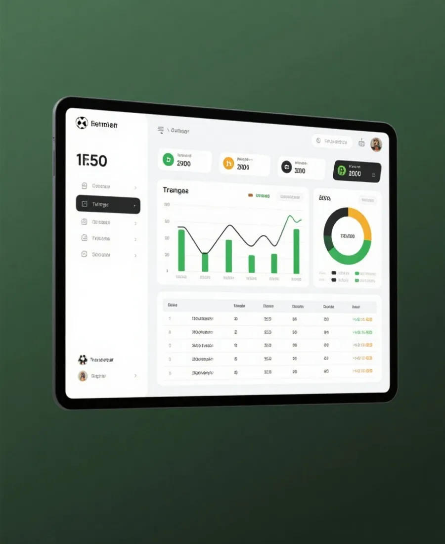 世界杯数据图表界面示意图