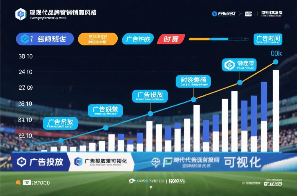 广告投放节奏与世界杯赛程时间轴概念图